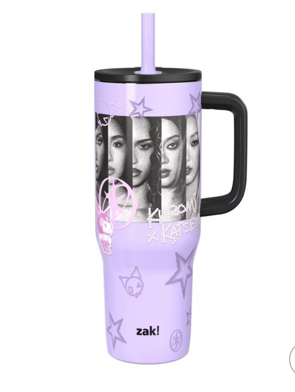 NWT Zak Designs 30oz Straw Tumbler Purple